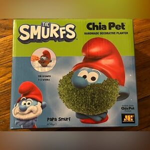The Smurfs Papa Smurf Chia Pet Decorative Planter